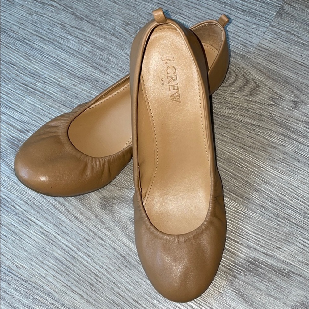 J. Crew leather ballet flats